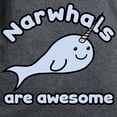 thumbnail image 3 of CafePress - Narwhals Are Awesome Women's Dark T Shirt - Women's Traditional Fit Dark T-Shirt, 3 of 4