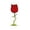 B, variant on 1Pc Rose Glasses Creative Goblet Rose Flower Shaped Glass Juice Glass for Valentine's Day Wedding Birthday Housewarming Celebrations