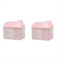 thumbnail image 1 of Caja de Almacenamiento de Escritorio Transparente, Portabolígrafos con Diseño de Casa Pequeña, Organizador de Cosméticos con Cajón para Estudiantes y Uso Doméstico., 1 of 5