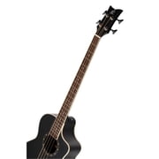 Ortega D7CE 4-String Acoustic Electric Cutaway Bass Guitar Satin Black