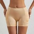 thumbnail image 4 of Daznico Womens Underwear - Plus Size High Waisted Shorts with Foam Padding for Enhanced and Lift Body Pants - Panties for Women,Color:Beige,Size:S, 4 of 6