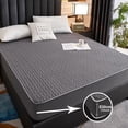 thumbnail image 3 of Protector de colchón grueso impermeable, sábanas ajustables, fundas de cama, almohadilla antibacteriana para cama de 150x200, 160x200, 180x200, 3 of 4