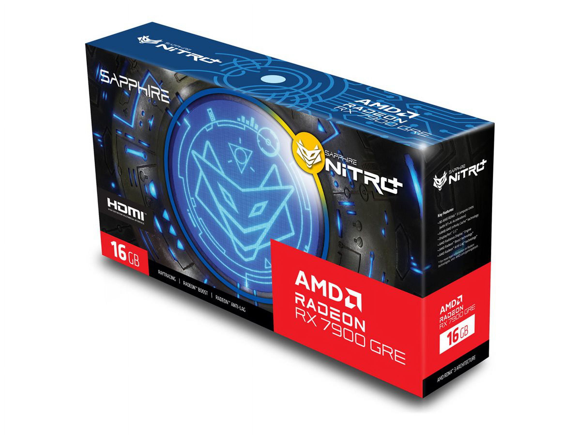 グラフィックボード・グラボ・ビデオカード NITRO+ Radeon RX 7900 GRE GAMING OC 16GB Radeon™ RX 7900 GRE GAMING OC 16G Key Features | Graphics