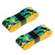 thumbnail image 1 of 2 Piezas Antideslizante Absorben El Sudor Overwrap Agarre La Cinta Para Tenis / Bádminton / Raquetas De Squash Raqueta De Bicicleta Mango Camo Amarillo y verde Sunnimix Cinta de agarre de la raqueta, 1 of 6