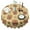 Yellow Highland Cow, variant on Beige Buffalo Skull Cactus Pattern Round Tablecloth 60"x60",Wrinkle Wipeable Table Cloth for Kitchen Dining Room Picnic Patio Party