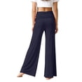 thumbnail image 4 of Pantalones de Cintura Alta de Pierna Ancha para Mujeres Pantalones de Yoga Plegables de Cintura Elástica Pantalones de Pierna Ancha Casuales Y Cómodos para Niños, 4 of 6