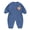Blue, variant on Vedolay Boy's Romper Baby Boys' Romper Kids Jumpsuits Button Down Ruffle Long Sleeve Winter Clothes,Red 4-5 Years