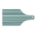 thumbnail image 2 of Striped Cutting Board, Abstract Narrow Bands Group of Long Same Bars Vintage Geometric Art Image Print, Decorative Tempered Glass Cutting and Serving Board, Wine Bottle Shape, Teal Blue, by Ambesonne, 2 of 5