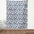 thumbnail image 3 of Ambesonne Flamingo Fabric by the Yard Upholstery, Triangles Beach Mosaic, 10 Yards, Multicolor, 3 of 4
