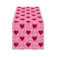 thumbnail image 2 of BallsFHK Valentine's Day Table Flag Red Love Home Decoration Table Flag Tablecloth, 2 of 4