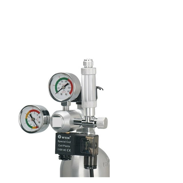 Aquarium DIY CO2 Regulator Solenoid Valve Bubble Counter CO2 Control System Pressure Reducing Valve, Carbon Dioxide Equipment ,Easy Installation