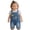 Blue, variant on Bainana Baby Girls Summer Denim Romper Cartoon Print Sleeveless Suspender Overalls Jumpsuit Lightweight Leisure Baby Toddler Casual Dailywear Blue Size 9-12 Months