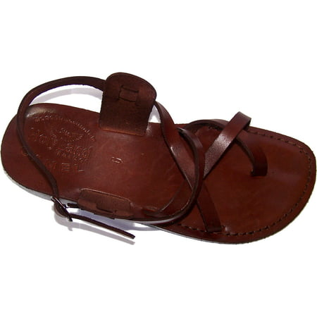 

Holy Land Market Unisex Adults/Children Genuine Leather Biblical Sandals (Jesus - Yashua) Style IV (35 M EU)