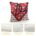 thumbnail image 4 of Valentine's Day Pillow Cover Love Striped Love Decor Throw Pillow Covers Valentine's Day Cushion Case Decoration for Sofa Couch, 4 of 5