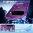 thumbnail image 3 of Vizvera Magnetic for Google Pixel 10 Pro Case/Pixel 10 Case with 360° Spin Stand, Fit for Magsafe, Military Grade Protection, Shockproof Case for Pixel 10/10 Pro with Kickstand-Purple, 3 of 10