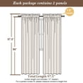 thumbnail image 3 of Cortinas Chyhomenyc, 2 paneles, 102 x 244 cm, lino sintético rojo, 3 of 9