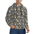 thumbnail image 2 of Salouo Bulldog Print Pattern Men's Fall Hoodie Sweatshirt,Sport Hoodie with Pockets for Men Pullover Casual Hooded Sweatshirt-4X-Large, 2 of 7