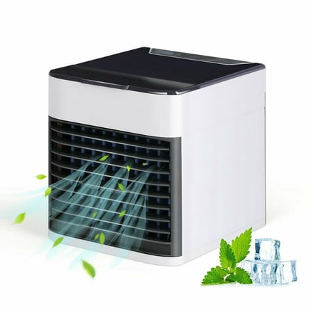 Water-Cooling Fan 3 Speeds USB Portable Air Conditioner, 7 LEDs Light