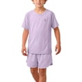 thumbnail image 2 of WRKEKC Kids Summer Outfits Printed Round Neck Short Sleeve T Shirt and Casual Shorts Sport Set for 0-9 Years, 2 of 9