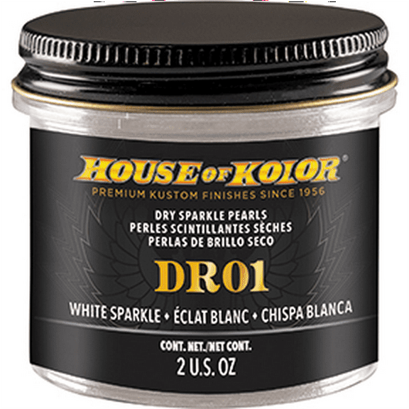 House Of Kolor DR01-C01 DR Series Dry Pearl, 2 oz Can, White Sparkle