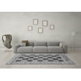 thumbnail image 3 of Ahgly Company Indoor Rectangle Checkered Gray Modern Area Rugs, 8' x 12', 3 of 4