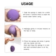 thumbnail image 4 of Dry Facial Sponge Puff Cleanse Wash Makeup Remover Tool Exfoliator jinwen Esponja facial Konjac, 4 of 4