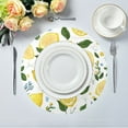 thumbnail image 5 of 15.4inch Round Placemats, DIY Printing Design, Suitable for Kitchen, Table Party Decoration Cute Lemon, 5 of 7