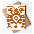 thumbnail image 1 of Mexico Totems Mexican Ancient Civilization Greeting Cards You are Invited Invitations, 1 of 3