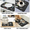 thumbnail image 4 of Level Up Brewing Fun with Coffee Machine Mat - Espresso Tray for Coffee Bar, Under Coffee Pot Mat, Efficient 19.5x12in Coffee Drying Mat; Kitchen Counter Drying Pad, 4 of 7