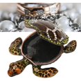 thumbnail image 4 of VEEKI Trinket Box, Sea Turtle Shaped Hand Painted Rhinestones Hinged Treasure Box for Living Room24052894, 4 of 5