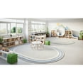 thumbnail image 3 of Joy Carpets Cozy Corner 3'10" x 5'4" Indoor Oval Area Rug in Color Light Blue, 3 of 5