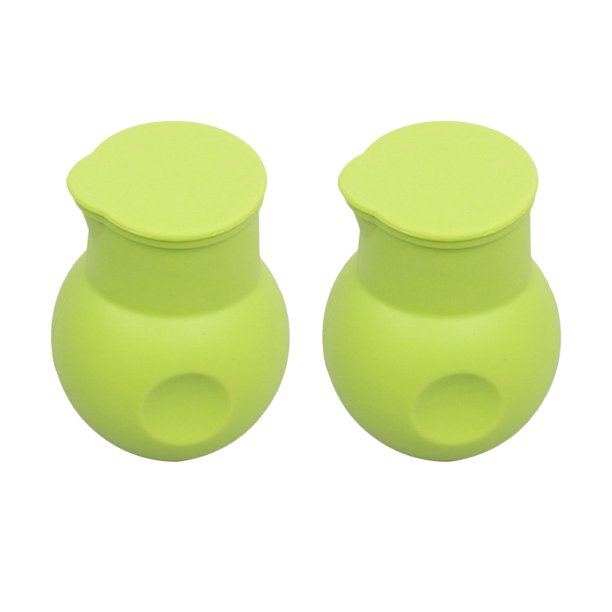EeaseMX 2 ollas de silicona para derretir chocolate, mantequilla, leche y salsa para microondas (verde)