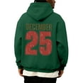 thumbnail image 3 of Wutalume Men's Christmas Letter Hooded Sweatshirt, Casual Long Sleeve Pullover with Holiday Design, Soft Fabric for Comfortable and Stylish Festive Wear,Army Green L, 3 of 4