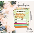 thumbnail image 5 of Darling Souvenir Green Birthday Invitation Card Printable Fill or Write In Blank Invites Party Supplies Pack Of 28 5 x 7 Inches, 5 of 5