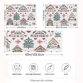 thumbnail image 2 of Yayeee Pillowcase Standard Size Set of 2 Satin Wrinkle Resistant Pillow Case, Beige Nordic Christmas House, 2 of 7