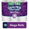 Quilted Northen Ultra Plush Toilet Paper, 18 Mega Rolls (= 72 Regular Rolls)