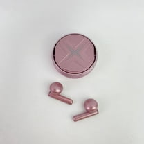 Syrixtale Earphones,Pink True Wireless Earbuds Bluetooth 5.3 with Microphone for WorkingOutNoise Canceling Blue Tooth Ear BudsDeep Bass Wireless Earphones with Charging Case in EarHeadphone