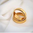 thumbnail image 3 of Womens 925 Silver Ring with Gold Circular Texture and Narrow Face Elegant Zircon Inlay Fashion Ring Womens Jewelry Statement Ring, 3 of 4