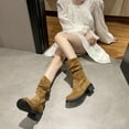 thumbnail image 5 of Fesfesfes Fuzzy Boots for Women Winter Warm Boots Low-Heel Ankle Boots Casual Outdoor Non-Slip Boots Snow Boots US:9.5(43), 5 of 5