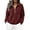 84Wine486, variant on XAOFW Half Zip Sweatshirts For Women Long Sleeved Turndown Collar Loose Fitting Casual Warm Pullover Sweatshirts Breathable Tops L