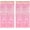 Clear Pink, variant on Clear Pink Streamers Party Curtain | Iridescent Fringe Backdrop | 2PCS 3.2x6.5ft Holographic Tinsel Curtain Photo Backdrop for Girls/Birthday/Bridal Shower/Bachelorette/Engagement Decorations