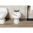 thumbnail image 4 of Kingston Brass KB6325CML Manhattan Three-Handle Bidet Faucet with Brass Pop-Up, Oil Rubbed Bronze, 4 of 6