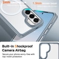 thumbnail image 6 of YINLAI Samsung S26 Plus Case Compatible with MagSafe,Upgraded Camera Protection Slim Non-Slip Translucent Matte Phone Case for Samsung S26 Plus 6.7",Grey, 6 of 7