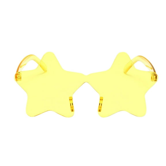 Rbaofujie Home Decor Star Shape Sunglasses Tinted Party Sunglasses Color Glasses For Women Men For Wedding Dance Party Halloween Party SuppliesBirthday Decorations For Boys Multi-color