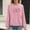 Pink, variant on Womens Christmas Sweatshirts Loose Waffle Crewneck Long Sleeve Shirts Christmas Tree Printed Sweaters Casual Fashion Xmas Holiday Party Pullover Tops
