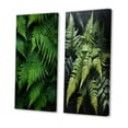 thumbnail image 3 of Designart "Enchantment with Ferns I" Ferns Wall Art Set Of 2 - Green Floral Gallery Set For Office Decor, 3 of 6