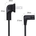 thumbnail image 5 of Cable de alimentación de TV compatible con Samsung TV, Ancable 6 pies 90 grados en ángulo 18 AWG 2 clavijas a C7 forma de L reemplazo para Samsung Philips Toshiba LG Sony Sharp Panasonic Vizio LED TV Sky Box JM cable de datos, 5 of 5