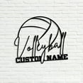 thumbnail image 4 of Craftnamesign Custom Volleyball Metal Wall Art LED Light, Custom Volleyball Player Name Sign, 4 of 5
