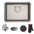 thumbnail image 2 of Kraus Dex 25-Inch Undermount Single Bowl Stainless Steel Kitchen Sink (2 Pack), 2 of 6
