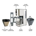 thumbnail image 2 of Kenmore Programmable 12-Cup Coffee Maker, Stainless Steel, Auto Brew & Keep Warm Functions, 2 of 9
